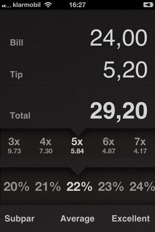 iphone tipping app